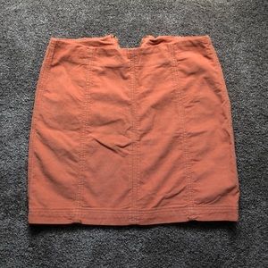Washed out orange Free People mini skirt *NEW*